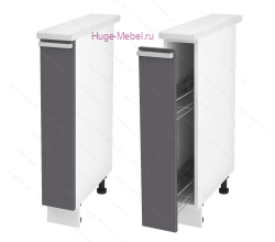 Нижний кухонный шкаф бутылочница 150 Катрин (софт графит)