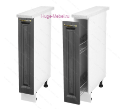 Нижний кухонный шкаф бутылочница 150 Мария (графит)