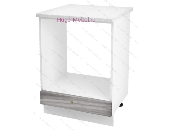 Шкаф кухонный под духовку напольный 600 Юлия (сандал серый)