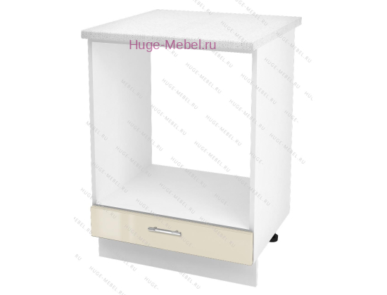 Шкаф кухонный под духовку напольный 600 Ксения (ваниль)