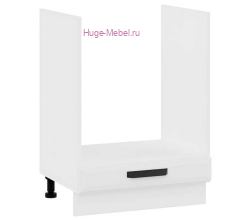 Шкаф кухонный под духовку напольный 600 Призма (белый супермат)