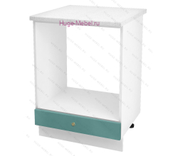 Шкаф кухонный под духовку напольный 600 Модена (дуб бирюза)