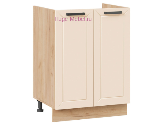 Кухонный шкаф под мойку 600 Альфа (брюле) корпус крафт