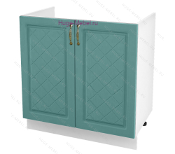 Кухонный шкаф под мойку 800 Модена (дуб бирюза)