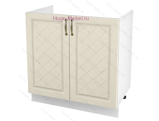 Кухонный шкаф под мойку 800 Модена (дуб ваниль)