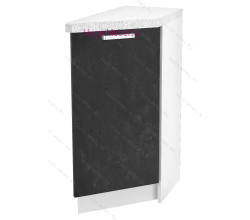 Шкаф кухонный нижний торцевой 300 Бетон (бетон чёрный)