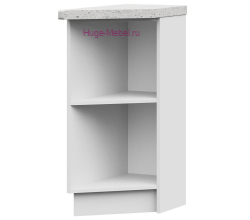 Корпус нижнего торцевого кухонного шкафа 300 (белый)