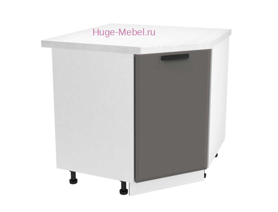 Шкаф кухонный угловой нижний 850 Призма (асфальт супермат)