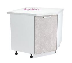 Шкаф кухонный угловой нижний 850 Бетон (бетон белый)