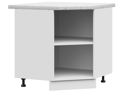 Корпус углового кухонного шкафа нижнего 850 (белый)