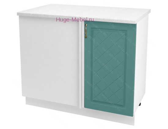 Шкаф кухонный угловой нижний 1000 Модена (дуб бирюза)