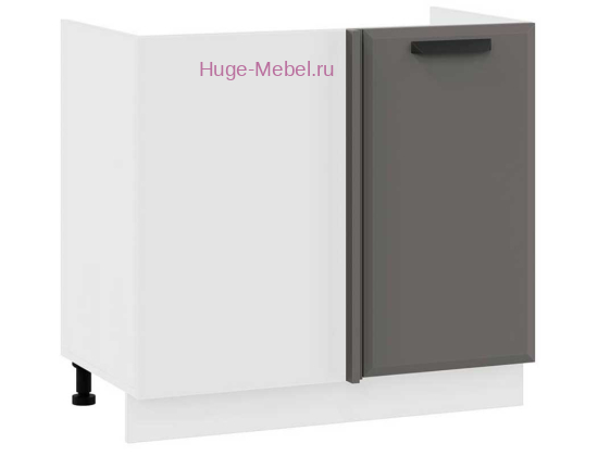 Шкаф кухонный угловой нижний 1000 Призма (асфальт супермат)