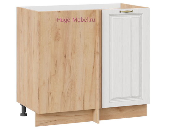 Шкаф кухонный угловой нижний 1000 Мария (белый) корпус крафт