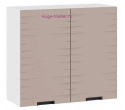 Кухонный шкаф верхний навесной 800 Сахара (латте с фрезеровкой)