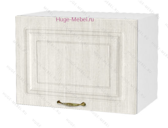 Антресольный кухонный шкаф верхний 400 Юлия (сандал белый)