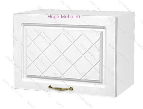 Антресольный кухонный шкаф верхний 400 Модена (дуб белый)