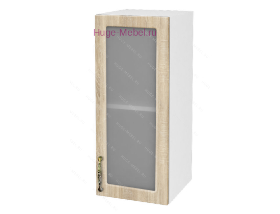 Кухонный шкаф верхний со стеклом 300 Юлия (дуб сонома)