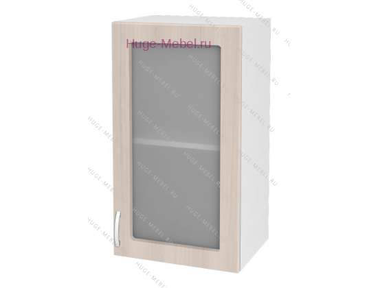 Кухонный шкаф верхний со стеклом 450 Дина (шимо светлый)
