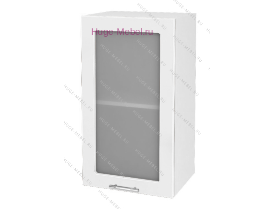 Кухонный шкаф верхний со стеклом 450 Ксения (белый)