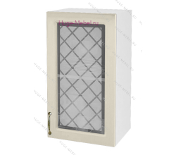 Кухонный шкаф верхний со стеклом 400 Модена (дуб ваниль)