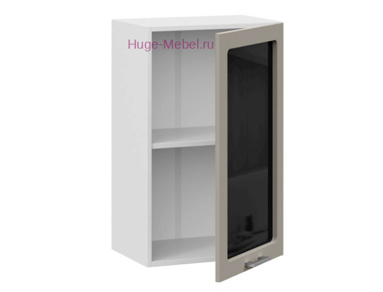 Кухонный шкаф верхний со стеклом 500 Катрин (циркон)