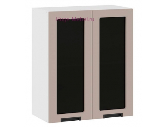 Кухонный шкаф верхний со стеклом 600 Сахара (латте)