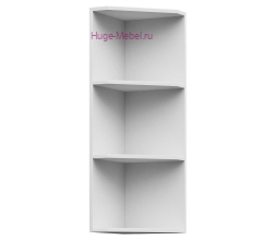 Кухонная торцевая полка верхняя 300 без фасада высокая (белый)
