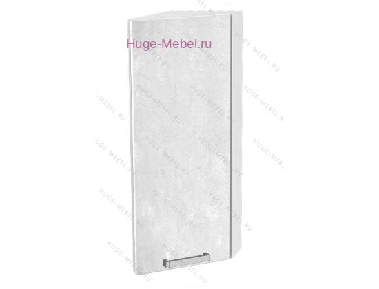 Торцевой шкаф кухонный верхний подвесной 300 Бетон (бетон белый)