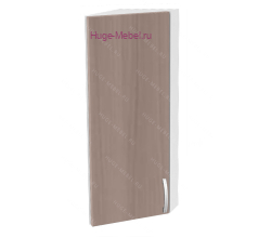 Торцевой шкаф кухонный верхний подвесной 300 Дина (шимо темный)