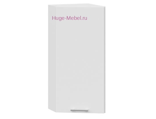 Торцевой шкаф кухонный верхний подвесной 300 Катрин (софт вайт)