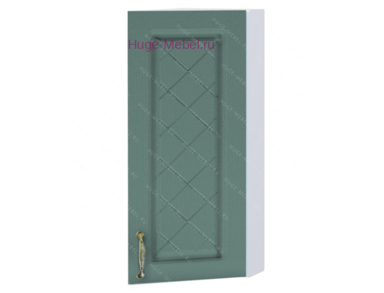 Торцевой шкаф кухонный верхний подвесной 300 Модена (дуб бирюза)