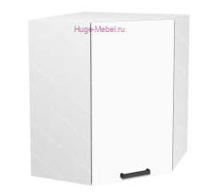Угловой кухонный шкаф верхний 600 Пасаденна (белый бриллиант)