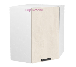 Угловой кухонный шкаф верхний 600 Пасаденна (шелковый камень)