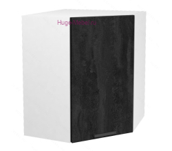 Угловой кухонный шкаф верхний 600 Пасаденна (угольный камень)