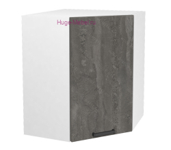 Угловой кухонный шкаф верхний 600 Пасаденна (железный камень)