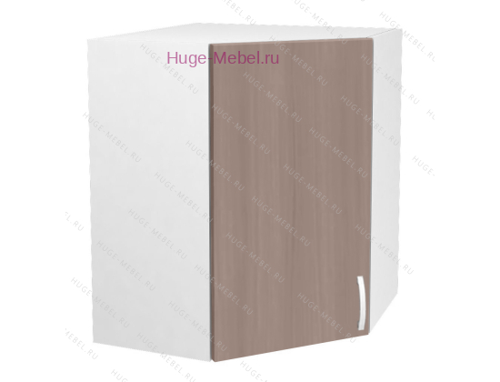 Угловой кухонный шкаф верхний 600 Дина (шимо темный)