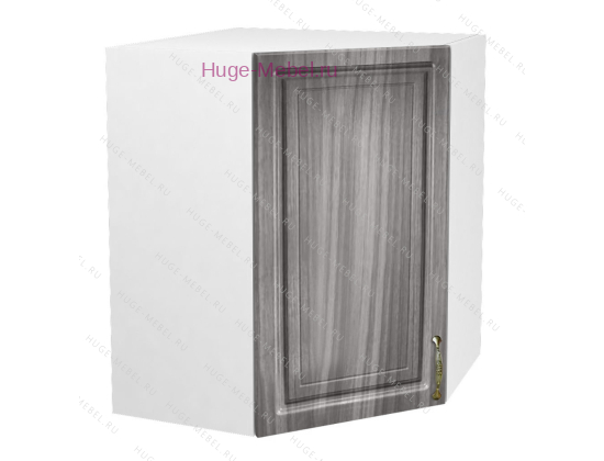 Угловой кухонный шкаф верхний 600 Юлия (сандал серый)