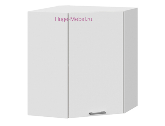 Угловой кухонный шкаф верхний 600 Катрин (софт вайт)