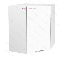Угловой кухонный шкаф верхний 600 Ксения (белый)