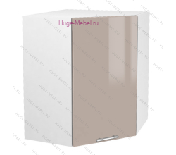 Угловой кухонный шкаф верхний 600 Ксения (кофе с молоком)