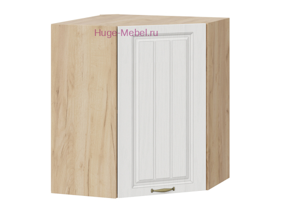 Угловой кухонный шкаф верхний 550 Мария (крафт/белый)