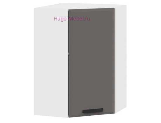 Угловой кухонный шкаф верхний высокий 550 Призма (асфальт супермат)