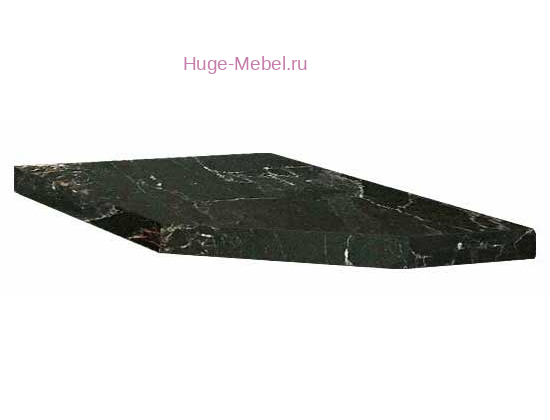 Столешница левая для торцевой полки 300 мм Мраморный берег, 38 мм