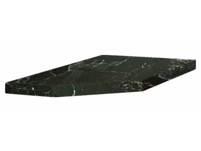 Столешница правая для торцевой полки 300 мм Мраморный берег, 38 мм