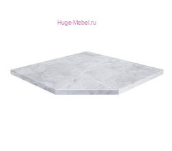 Столешница угловая 850 мм Мрамор лацио