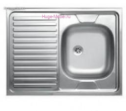 Мойка накладная 600*800 - чаша справа