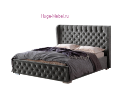 Каркас кровати "Франческа 1,6" графит ПМ