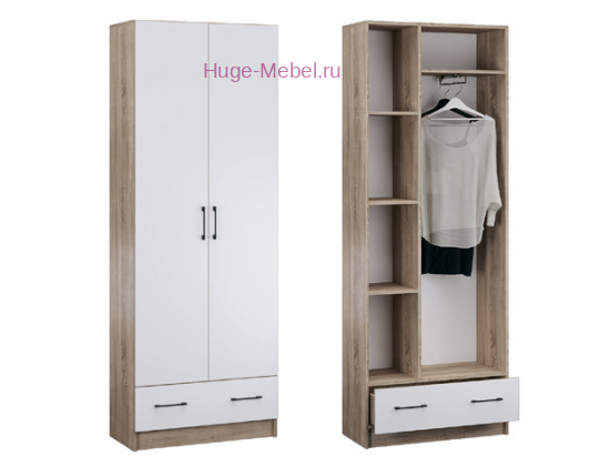 Узкий шкаф с ящиком "Денвер"