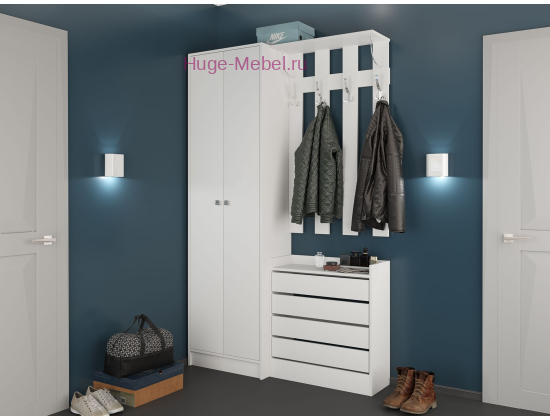 Белая прихожая "Ямайка К5"