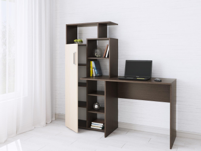 Стол компьютерный "Квартет-7 венге/дуб" Стол компьютерный "Квартет-7 венге/дуб"